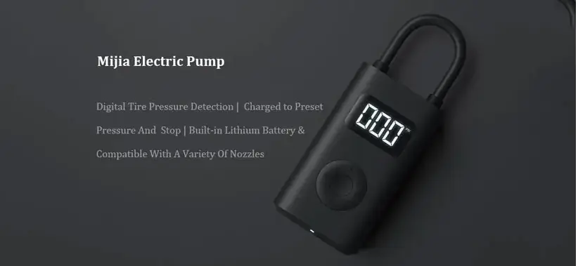 صفحه نمایشگر پمپ باد شیائومی مدل Xiaomi Air Pump Mi Portable MJCQB02QJ