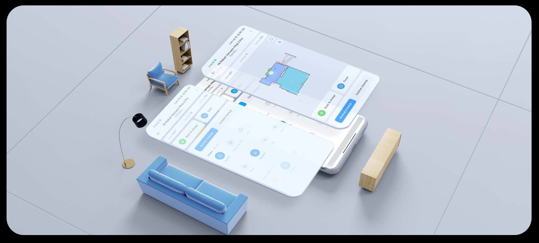 اپلیکیشن مخصوص جارو رباتیک