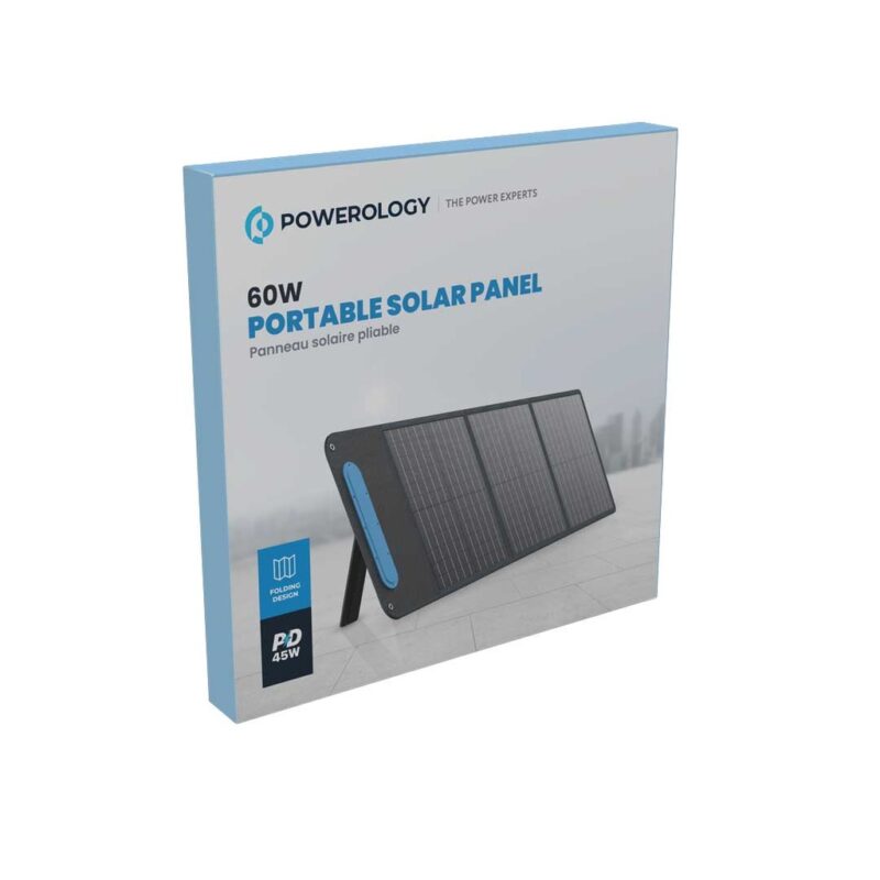 Powerology 60W Mono Crystalline Solar Panel Black