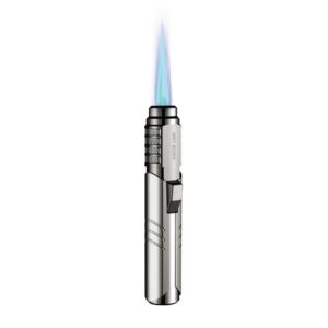 GNJTFLMWPLSL Green Lion Jet Flame Windproof Lighter Silver