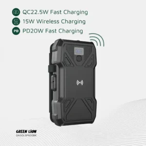Green Lion Solar 5 Panel 20000mAh Power Bank PD20W Black 1