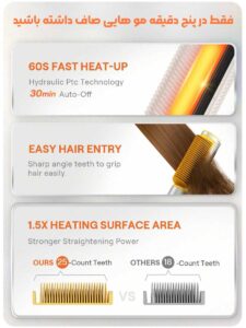 شانه حرارتی شیگلم SLeek Chic 3D Thermal Straightening Brush 