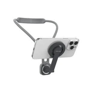GNMGNCKHLGY Green Lion MagSafe Neck Phone Holder Grey