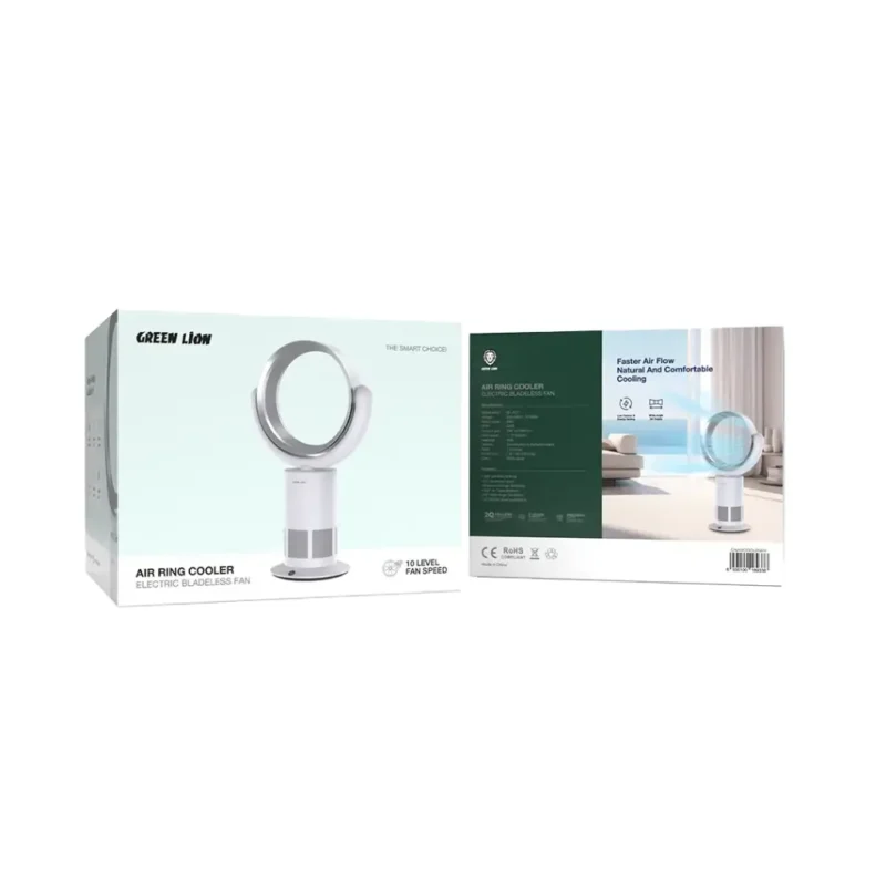 Green Lion Air Ring Cooler Electric Bladeless Fan White