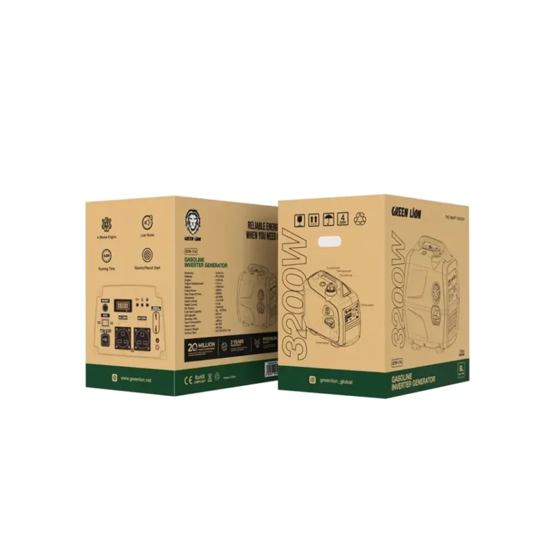 Green Lion Gasoline Inverter Generator Black 1