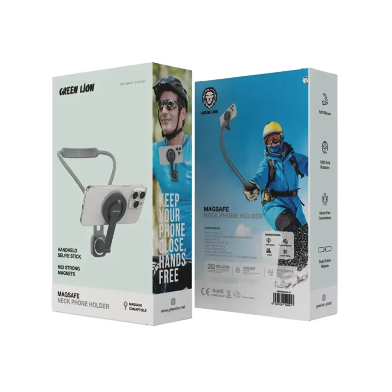 Green Lion MagSafe Neck Phone Holder Grey