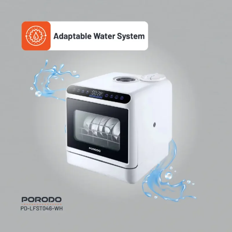Porodo Lifestyle Counter Top Dishwasher White 1