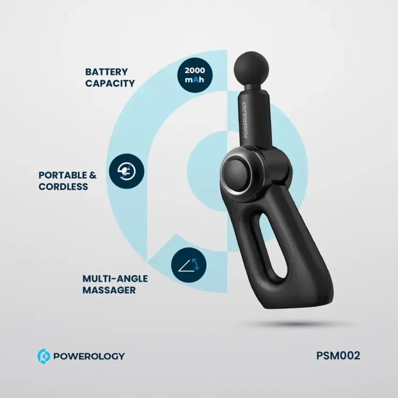 Powerology Full Body Massage Gun Black 1