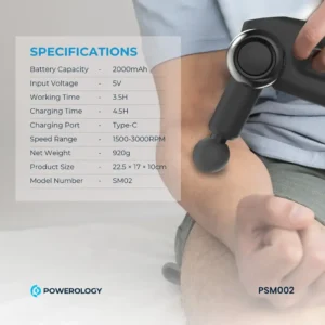 Powerology Full Body Massage Gun Black