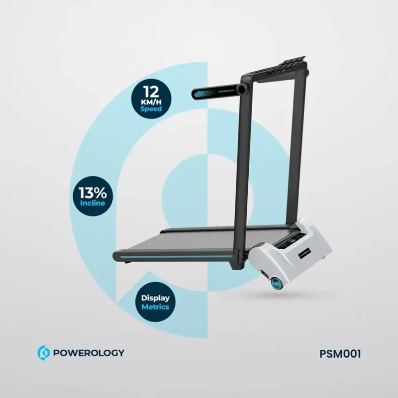 Powerology Incline Folding Treadmill Black