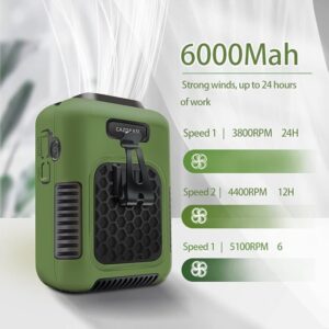 پنکه کمری و گردنی CAZOKASI Wearable Waist Clip Fan G60