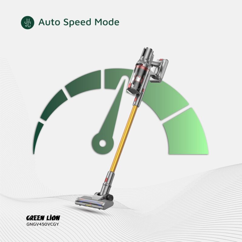 Green Lion GV 450 Cordless Vacuum Cleaner Gray Gold 4