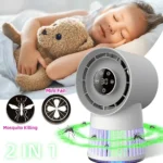 پنکه و حشره کش leaftless fan + mosqito light jc-fs-f01 - Image 4