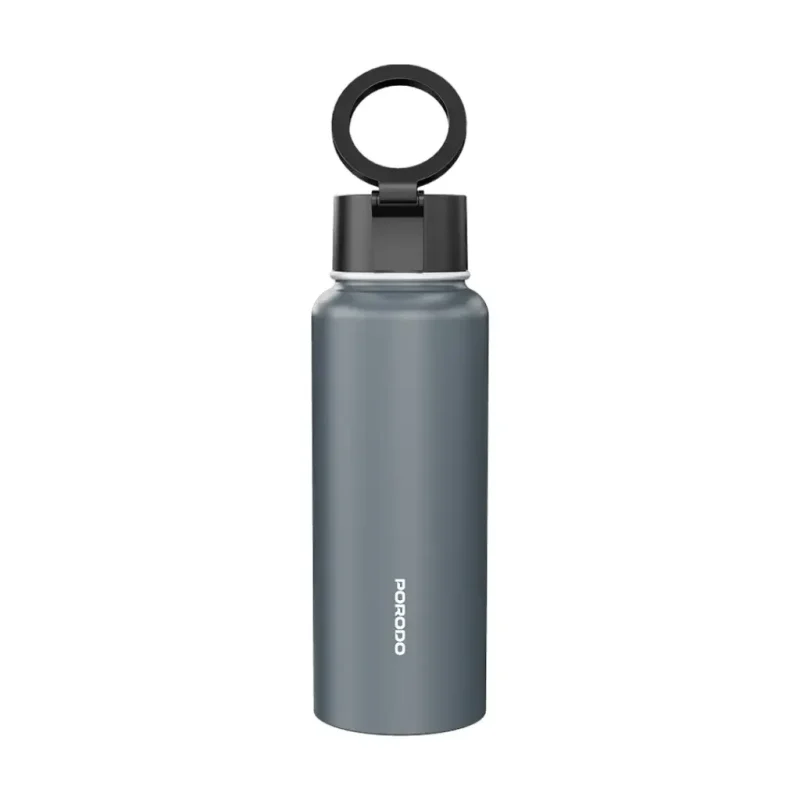 PD LFST134 GY Porodo Lifestyle Magnetic Mount Water Bottle Gray
