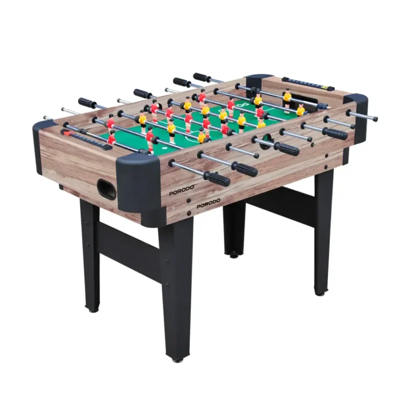 PD MGTBL BUGN Porodo Lifestyle Multi Game Table Foosball Billiards Hockey Table Tennis Brown