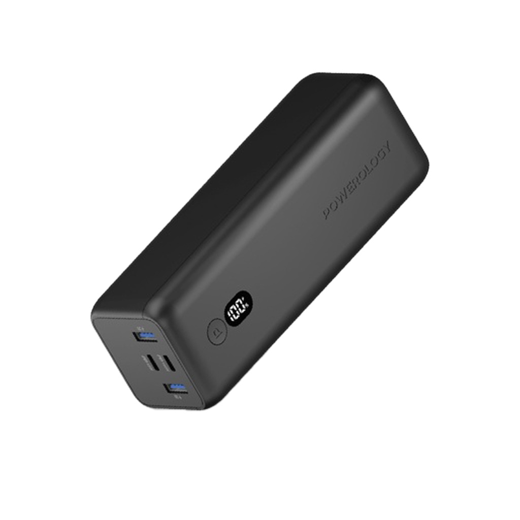 PPBCHA20 Powerology Onyx 30000mAh Dual USB C Power Bank