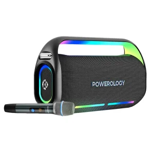 PWLAU012 Powerology Deep Bass Party Speaker Black