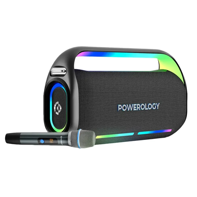 PWLAU012 Powerology Deep Bass Party Speaker Black