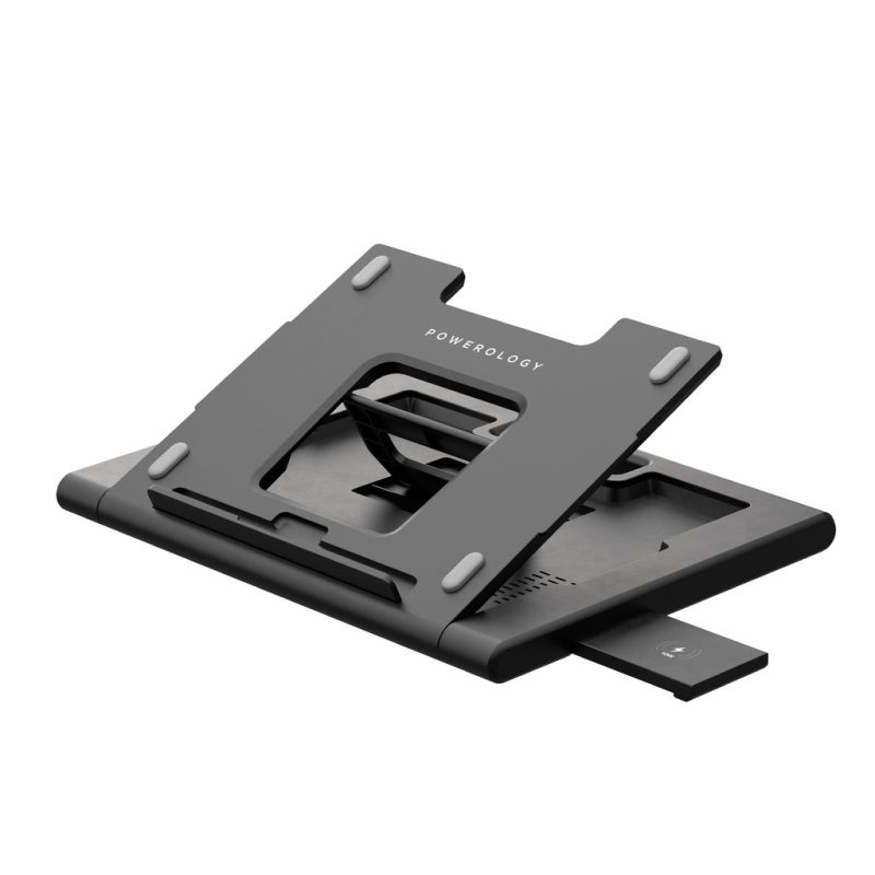 PWPROHUB BK Powerology Multi Functional Pro Hub Laptop Stand