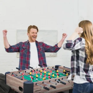 میز بازی پرودو Porodo Lifestyle Multi-Game Table Foosball | Billiards | Hockey | Table Tennis - Brown 