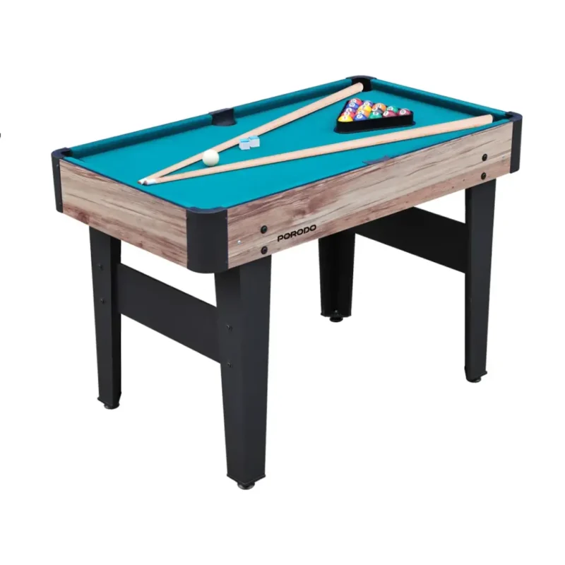 Porodo Lifestyle Multi Game Table Foosball Billiards Hockey Table Tennis Brown 1