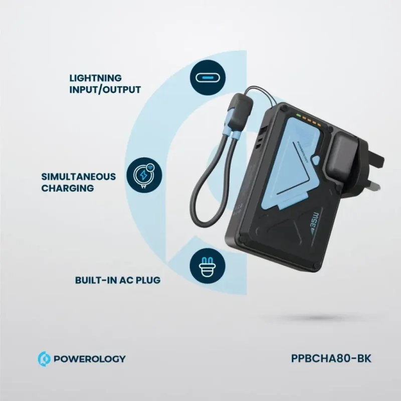 Powerology 10000mAh Wall Charger Magsafe Power Bank