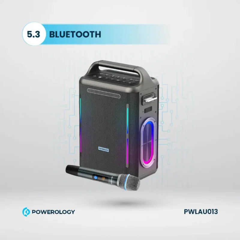 Powerology Karaoke Party Speaker Silver 1