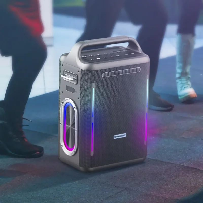 Powerology Karaoke Party Speaker Silver 11