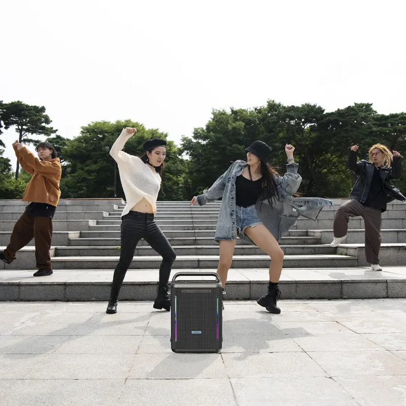 Powerology Karaoke Party Speaker Silver 12