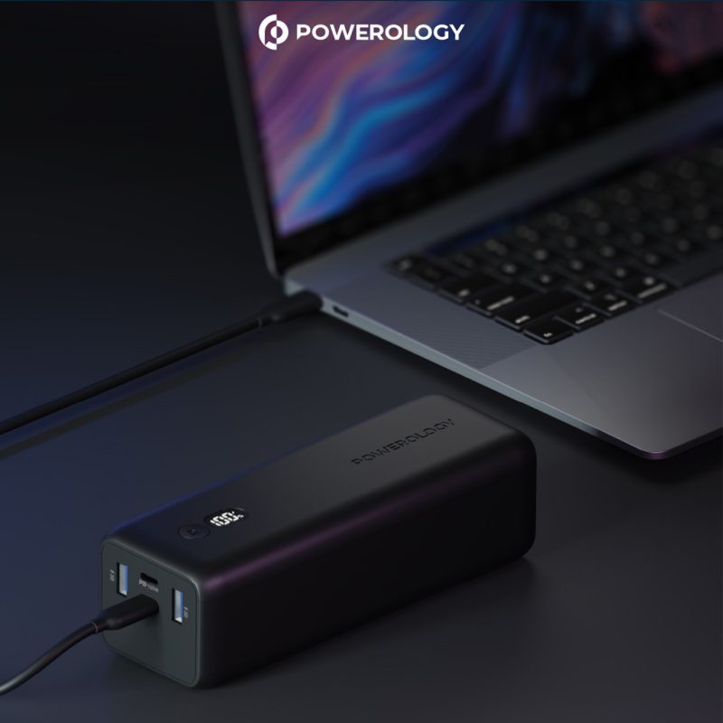 Powerology Onyx 30000mAh Dual USB C Power Bank 1