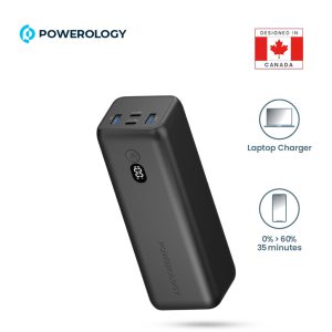 Powerology Onyx 30000mAh Dual USB C Power Bank