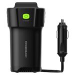 مبدل برق لیوانی خودرو Powerology 150W Inverter AC Universal USB A 2type-C DC Car 12V10A