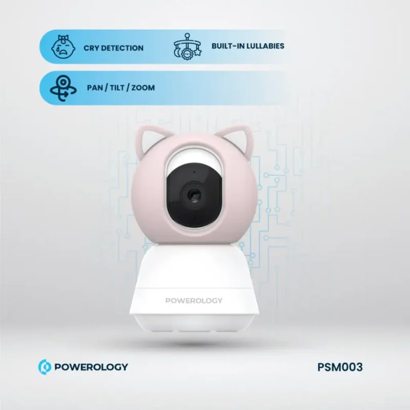Powerology Monitor App Baby Camera Blue Pink 1