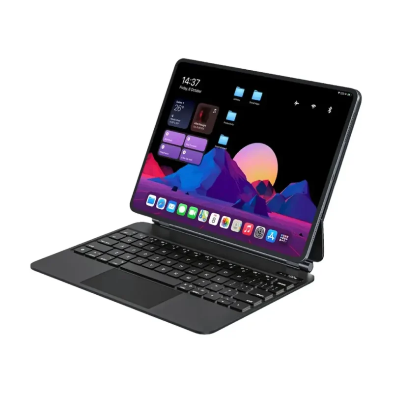 Powerology Smartcase Pro Wireless Keyboard Case for iPad 10th Gen Black