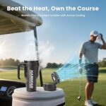 فلاسک ورزشی همراه با فن  HandFan 3-in-1 Insulated Sport & Gym Water Bottle - Image 2