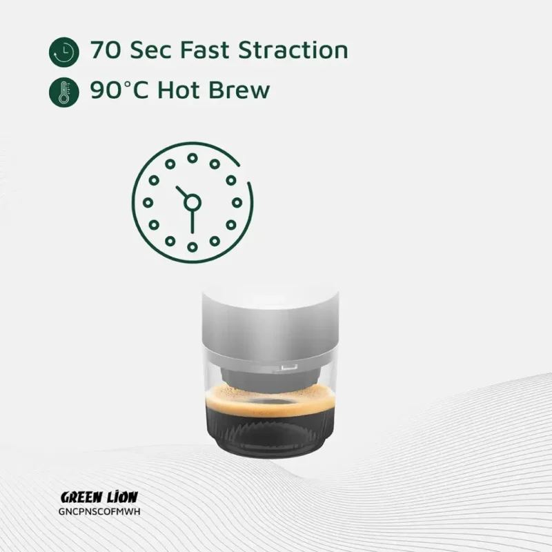 اسپرسو ساز گرین لاین Green Lion Campinas Portable Coffee Maker 80mL - Image 4