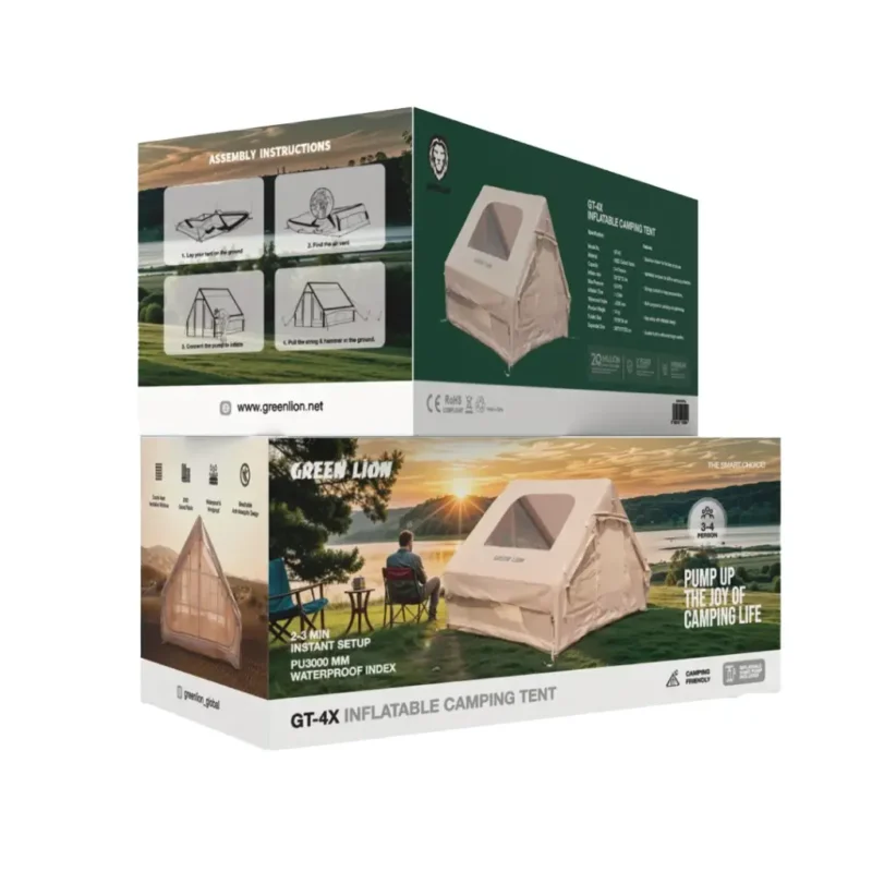چادر کمپی گرین لاین Green Lion GT-4X Inflatable Camping Tent - Image 2