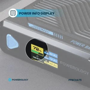 Powerology Ultra Mini 20000mAh Power Bank Black 3