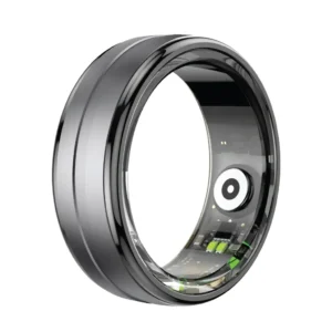 GNSRING8BK Green Lion Smart Health Tracker Ring Black Size 8 18.1mm