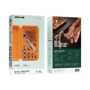 Green Lion 42 IN 1 Ratchet Socket Set Black 1