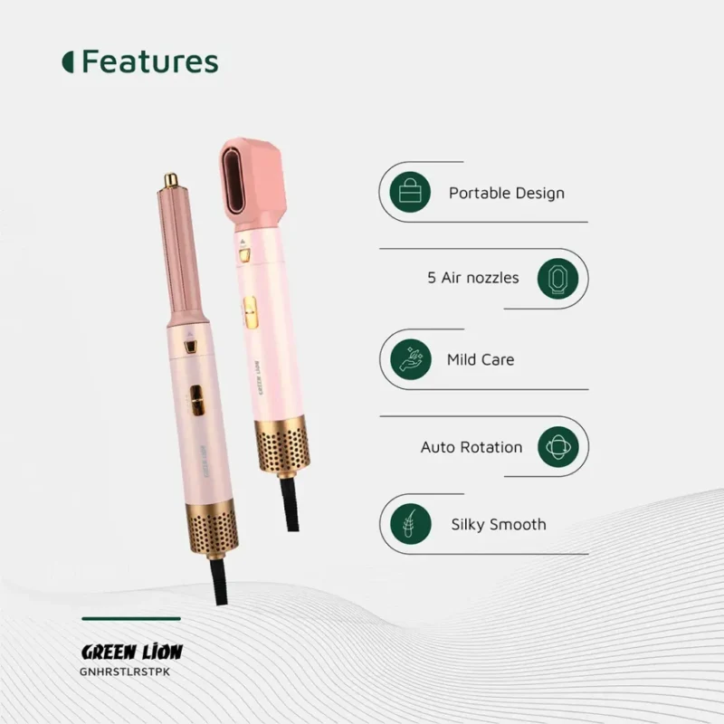 سشوار و حالت دهنده مو 5 در 1 گرین لاین Green Lion 5 in 1 Professional Hair Styler 2 - Image 3