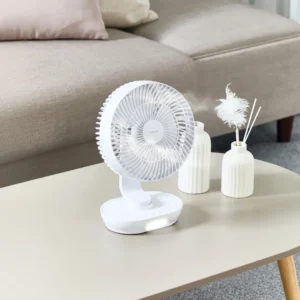 Green Lion 8 Desktop Fan Rechargeable White 4