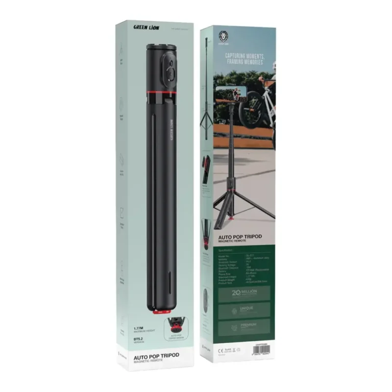 سه پایه اتوماتیک گرین لاین Green Lion Auto Pop Tripod Magnetic Remote - Image 2