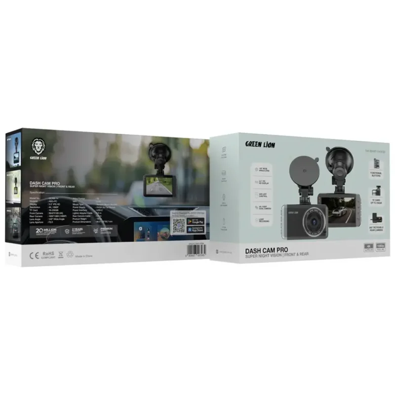دوربین ثبت وقایع خودرو گرین لاین Green Lion Dash Cam Pro Front and Rear - Image 5