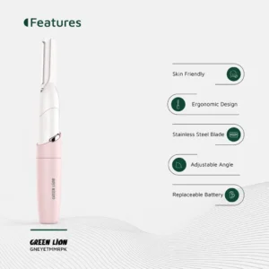 Green Lion Eyebrow Hair Trimmer Pink