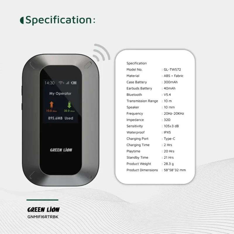 مودم روتر همراه گرین لاین Green Lion Portable Mifi Router - Image 5