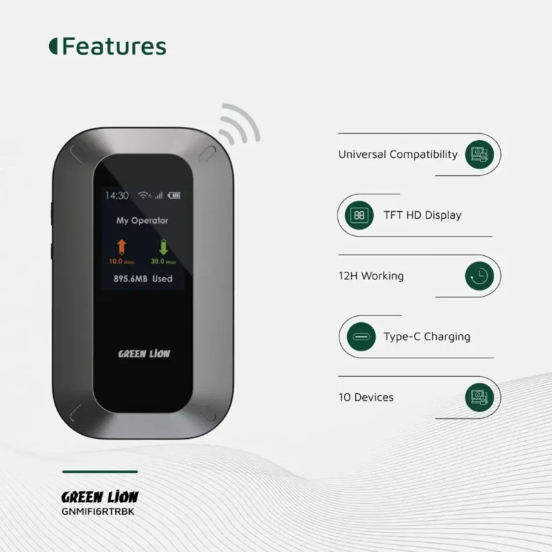 مودم روتر همراه گرین لاین Green Lion Portable Mifi Router - Image 2