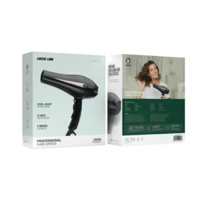 Green Lion Professional Hair Dryer 2000W Black