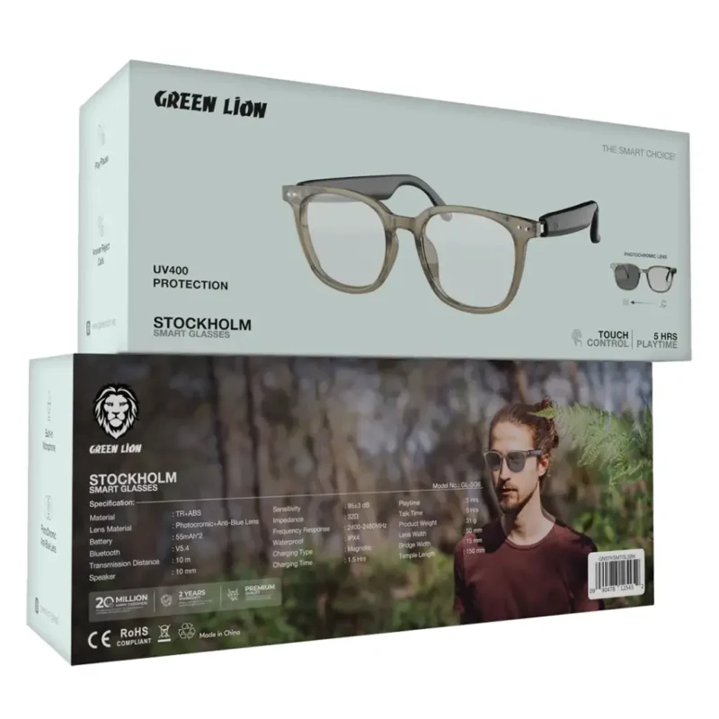 عینک هوشمند گرین لاین استکهلم Green Lion Stockholm Smart Glasses - Image 3