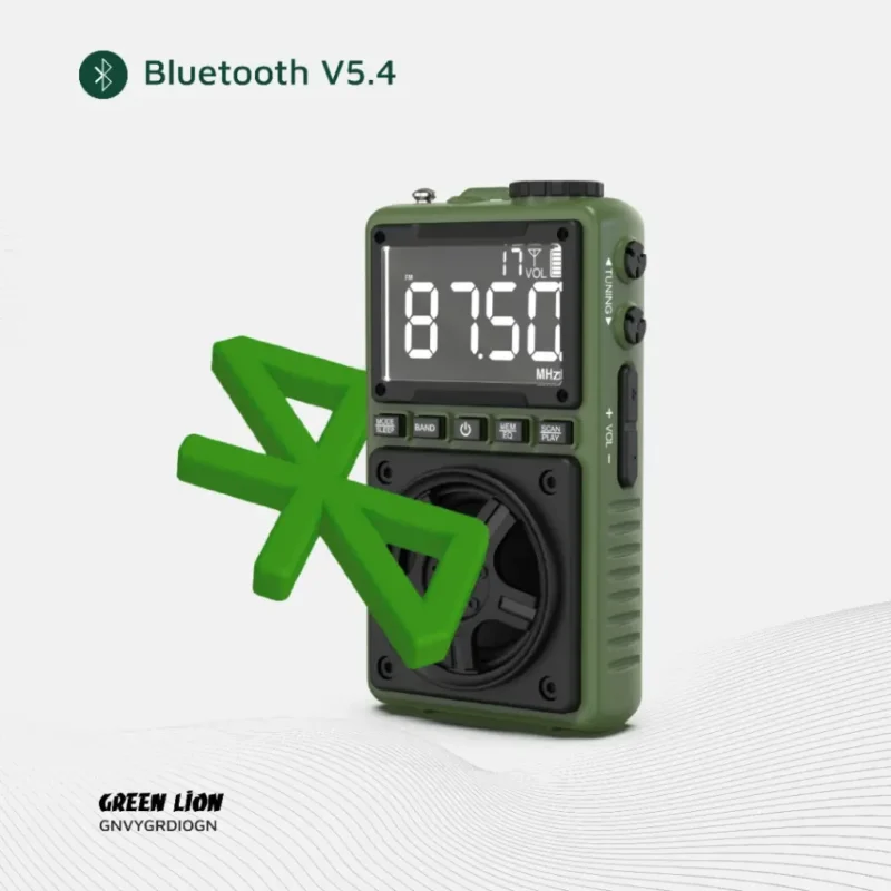 رادیو ایپیکر و چراغ قوه گرین لاین Green Lion Voyager Portable Radio | Flash Light | Speaker - Image 4